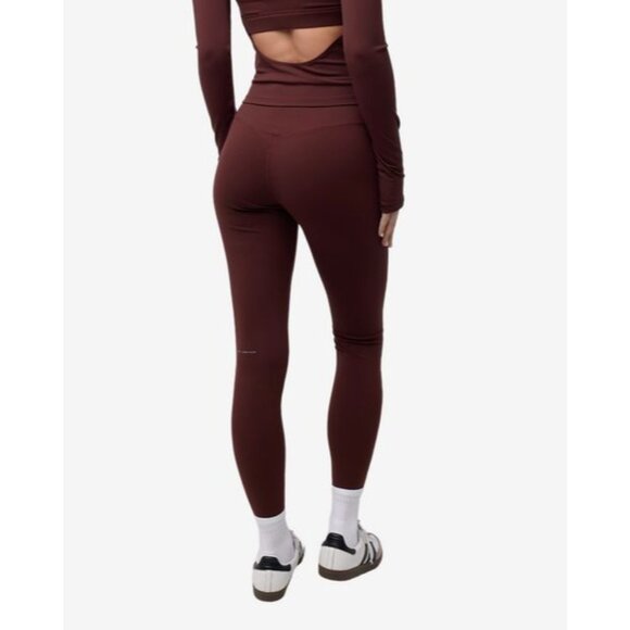 NWOT EXHALI x Apres Hours Staple Brown Athletic Leggings Women's X-Small XS - Picture 3 of 8